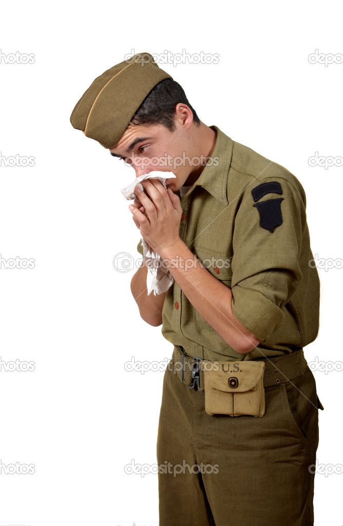 young american soldier cold