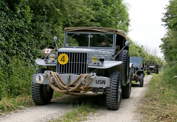 3 Tweede Wereldoorlog twee militaire voertuigen — Stockfoto