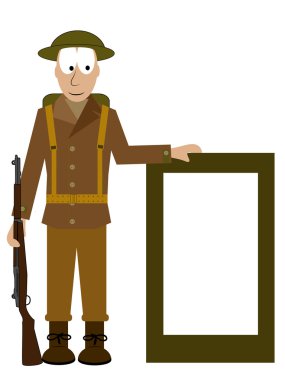 Amerikalı bir asker bir belirtileri gösterir