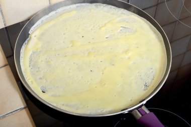 Bunda kek hamuru tavaya içine