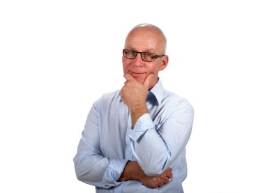 düşünceli ifade ile işadamı