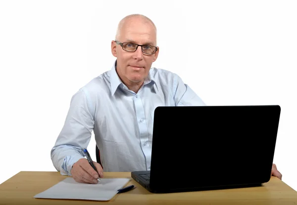 Senior businessman in office — Stock Photo, Image