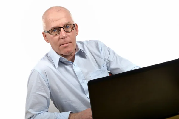 Senior businessman in office — Stock Photo, Image