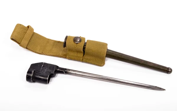 Bayonet nail for the British soldier and his case — Stock Photo, Image