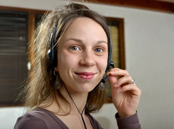 Customer service woman — Stock Photo, Image