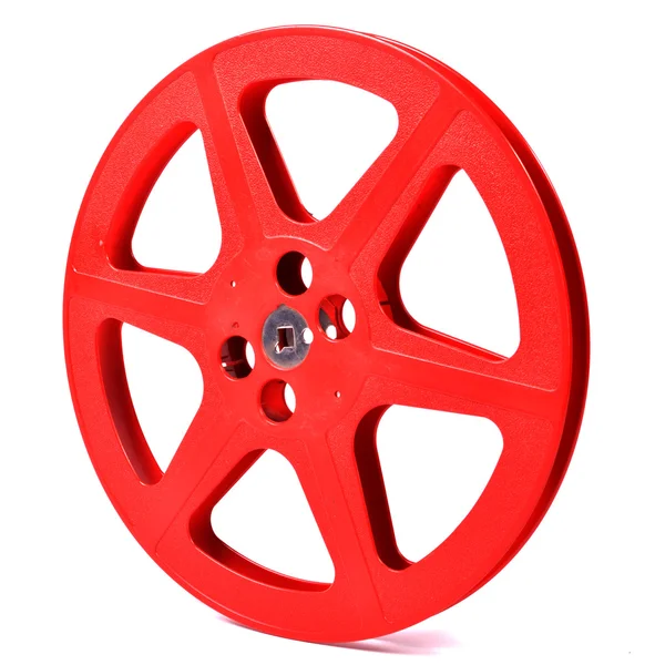 Red film reel — Stock Photo, Image