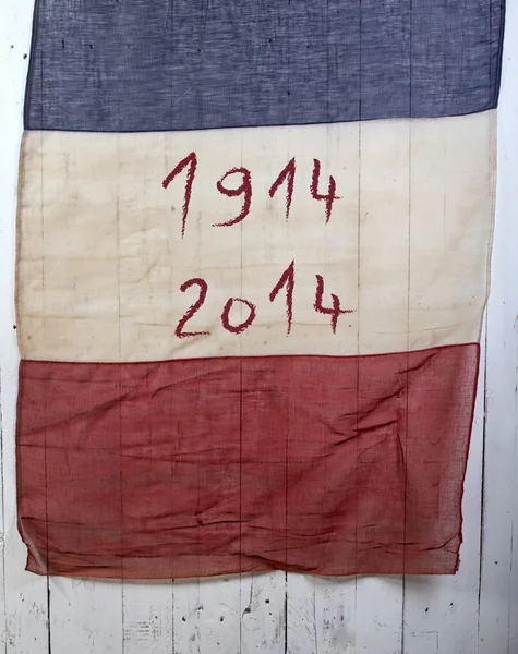 Výročí francouzská vlajka — Stock fotografie