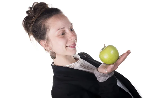 Одно яблоко в день отпугивает доктора. — стоковое фото