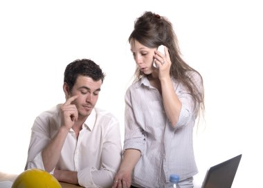 Teknik Servis çalışan genç bir çift