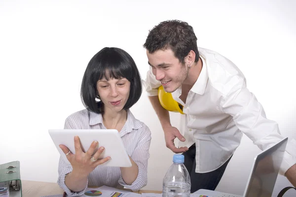 Couple Disgruntled at the terrace of a cafe — Stock Photo, Image