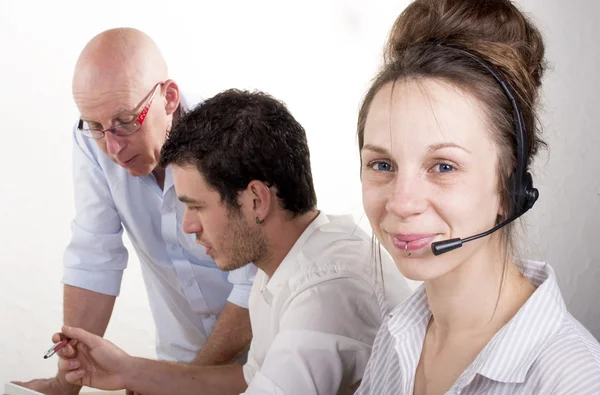 Techniker-Gruppenbüro — Stockfoto