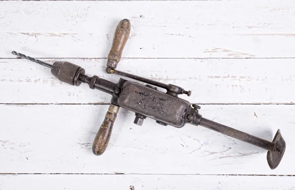 Old hand drill — Stock Photo, Image