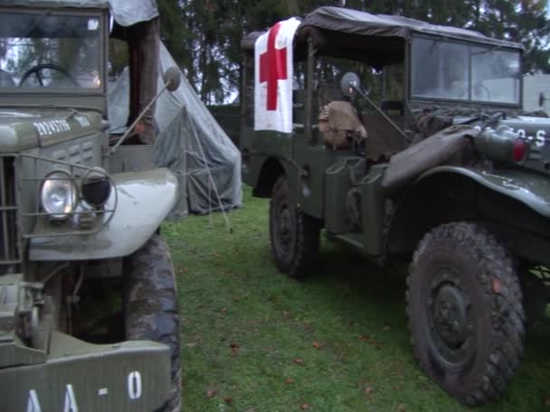 Ww2 military truck — Stock Video