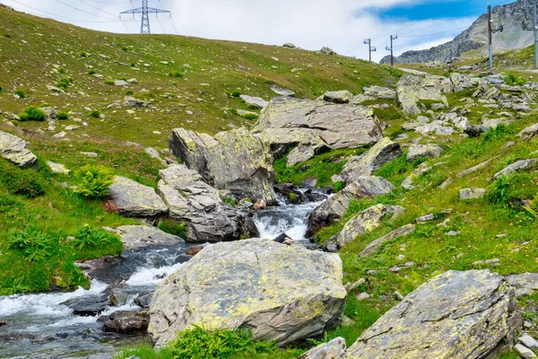 Potok Alpách Francii — Stock fotografie