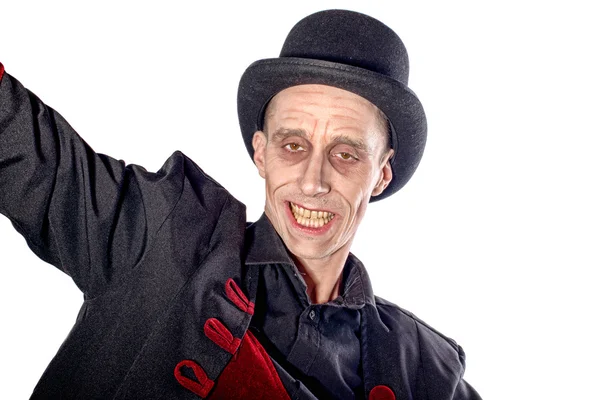 Mann verkleidet als Vampir zu Halloween — Stockfoto