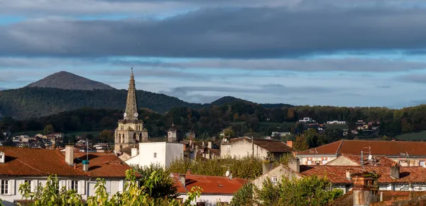 Veduta Del Campanile Della Chiesa Saint Girons Ariege — Foto Stock