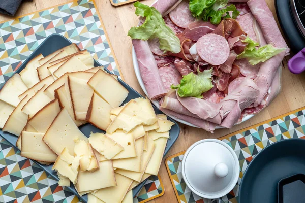 Raclette Viande Une Tradition Française — Photo