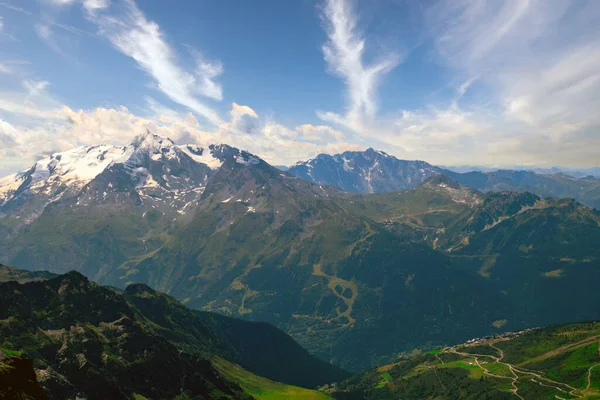 Utsikt Över Valley Col Petit Saint Bernard — Stockfoto