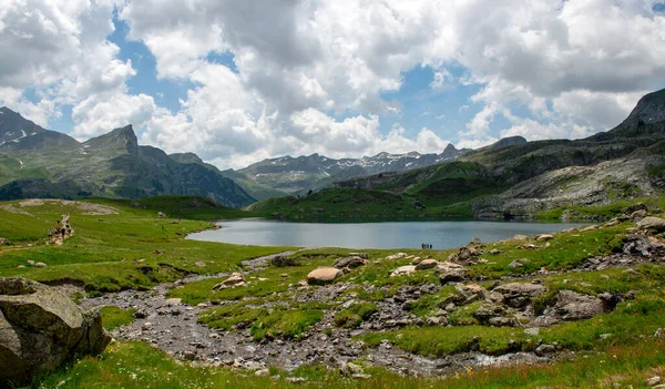 Ayous Lakes Ossau Valley Parque Nacional Dos Pirinéus Pirinéus França — Fotografia de Stock