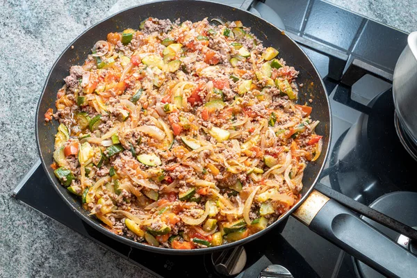 Vegetable Ratatouille Baked Frying Pan French Homemade — Stock Photo, Image