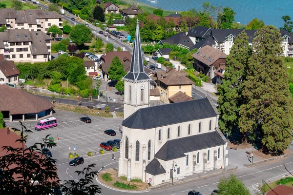 Church France Haute Savoie Duingt — Stock Photo, Image