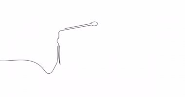 Kendinden çizim çizimi çizgi animasyonu kare akademik başlık sürekli çizgi konsepti