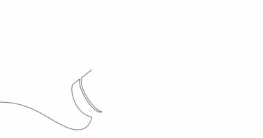Self drawing line animation Battery continuous line drawn concept