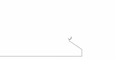 Kişisel çizim çizgisi animasyoncusu büyüteçle İnsan Kaynakları 'nda kafa avcılığı sürekli çizgi çizimi kavramı