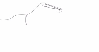 Kişisel çizim çizimi animasyon elleri ev sigortası korumaları devamlı çizgi konsept video çizimi