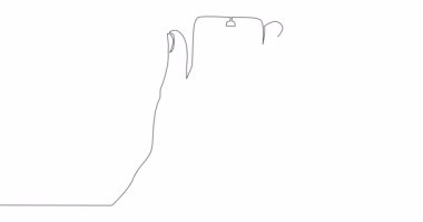 Self drawing line animation Doctor online medical app Digital healthcare medicine diagnosis continuous one single line drawn concept video