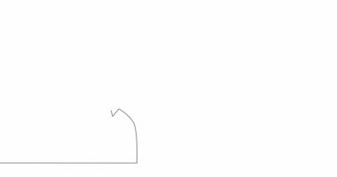 Self drawing line animation sign arrows choice continuous one single line drawn concept video