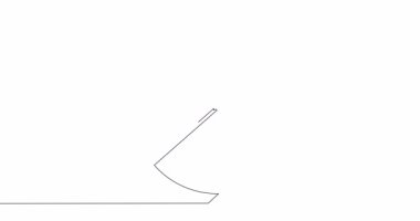 Self drawing line animation allocation chart continuous one single line drawn concept video