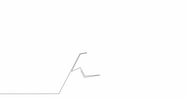 Self drawing line animation mountain overcome challenges continuous one single line drawn concept video