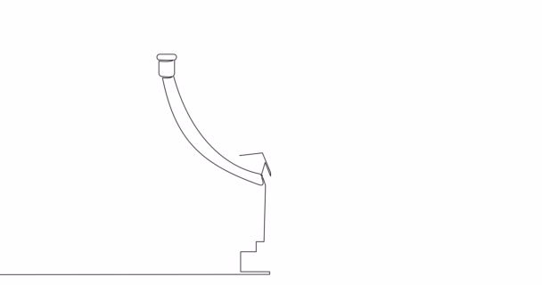 Self Drawing Line Animation Menorah Hanukkah Continuous One Single Line — Stock Video