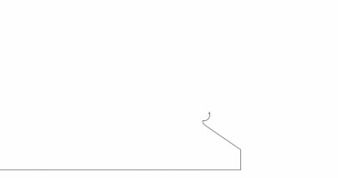 Kendi kendine çizim çizimi animasyonu Sevgi büyütecini ara sürekli tek bir çizgi çizilmiş konsept video