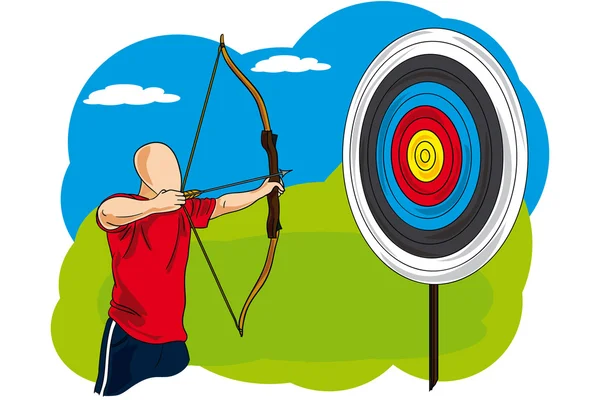 vektör çizimi hedefi, archer, misyon