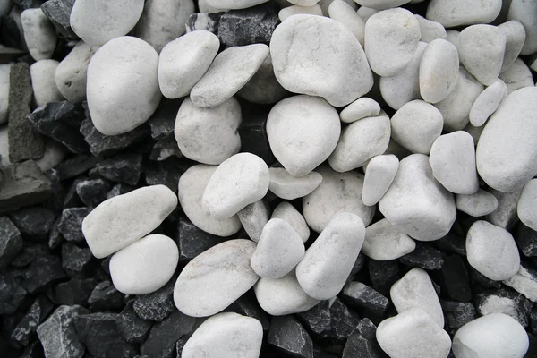 Fondo contraste blanco y negro guijarros de piedras textura 03 —  Fotos de Stock