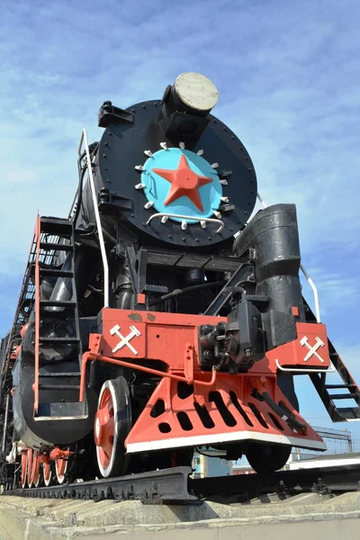 Uma velha locomotiva — Fotografia de Stock