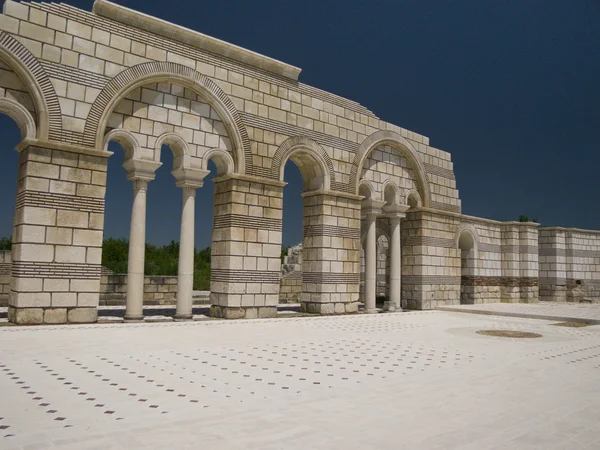 La Grande Basilica nell'antica capitale bulgara Pliska — Foto Stock