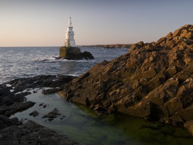ahtopol sabahın erken saatlerinde deniz feneri