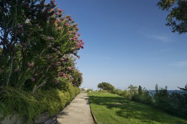 Bulgaristan 'ın Nessebar tatil beldesindeki sahilde sabahın erken saatlerinde