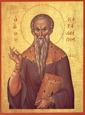 Orthodox icon Saint Harlampy