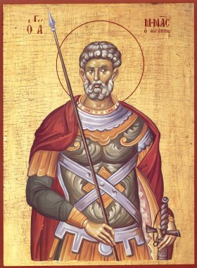 Orthodox icon holy warrior