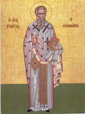 Orthodox icon of the Byzantine style Saint Ignatius