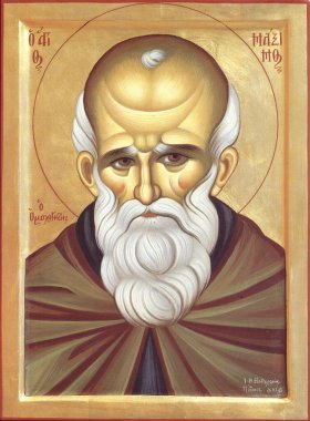 Orthodox icon of the Byzantine style Saint Maxim