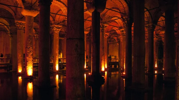 Bazilika ciszterna Isztambulban — Stock Fotó