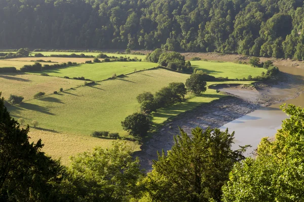 Paisaje matutino en el valle del río Wye —  Fotos de Stock