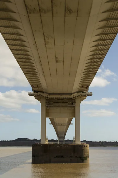 Le pont Severn, pont suspendu reliant le Pays de Galles à Engla — Photo