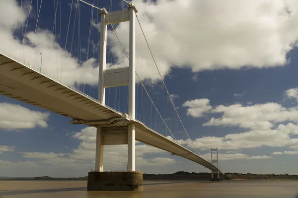 El puente Severn, puente colgante que conecta Gales con Engla —  Fotos de Stock