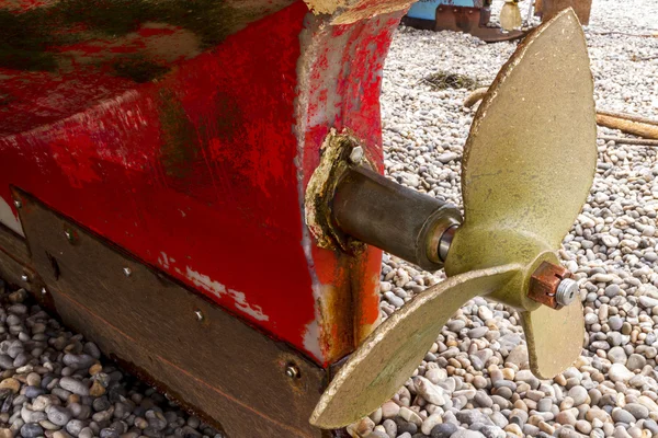 Brass boat propeller — Stock Photo, Image